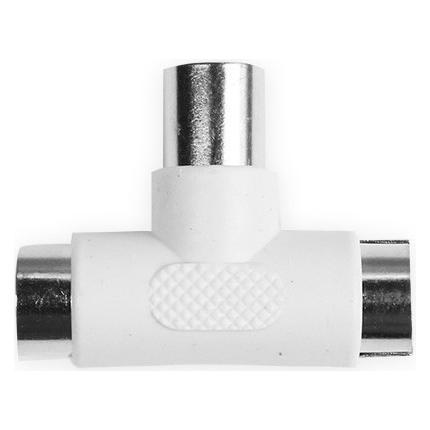 Ekon Coaxial antenna splitter with two female outputs (Antennenkabel) (ECANSPLIT1M2F)