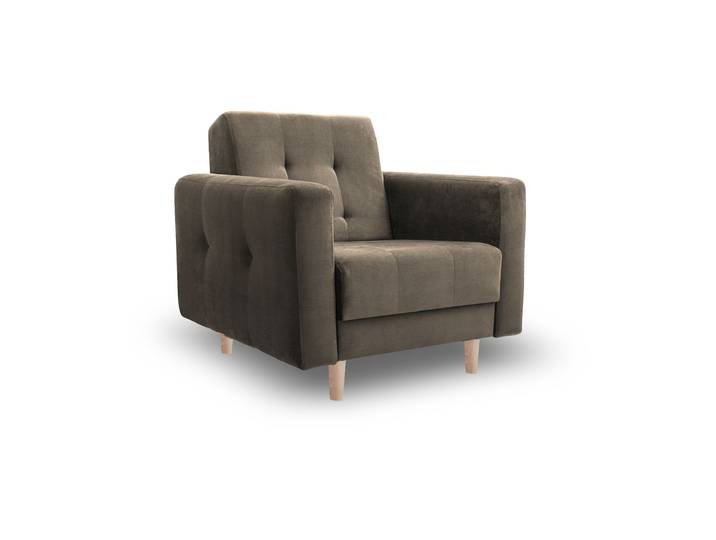 Sessel LIZBONA Beige (Paros 3) Buchenholz (hell)