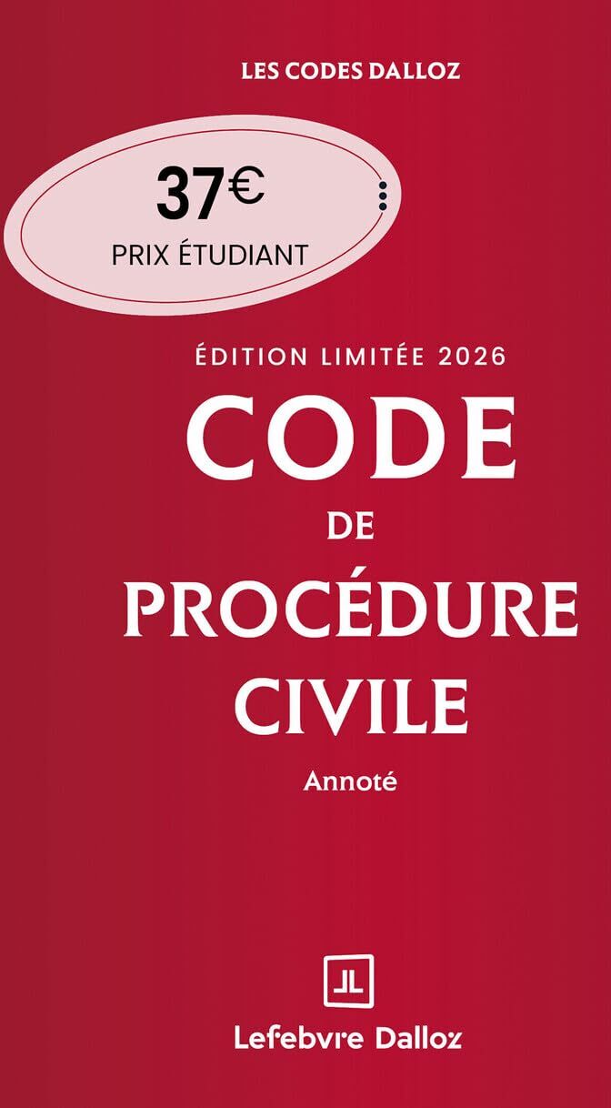 Pierre Callé - Code de procédure civile 2026, annoté - Preis vom 12.10.2026 11:37:12 h