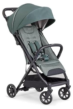 Inglesina Quid 2 Kinderwagen, leicht, bis 22 kg, kompakt, ideal für Flugzeug, Elephant Grey, grün