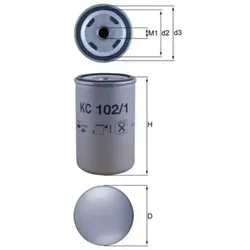 Kraftstofffilter MAHLE KC 102/1