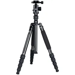 Sirui T-1005 Allrounder Stativ Aluminium mit Kopf E-10 schwarz (Metall), Stativ, Schwarz