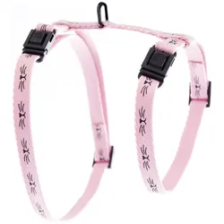 Martin Kattentuig Frimousse Roze (50, Katze, Spazieren), Halsband + Leine