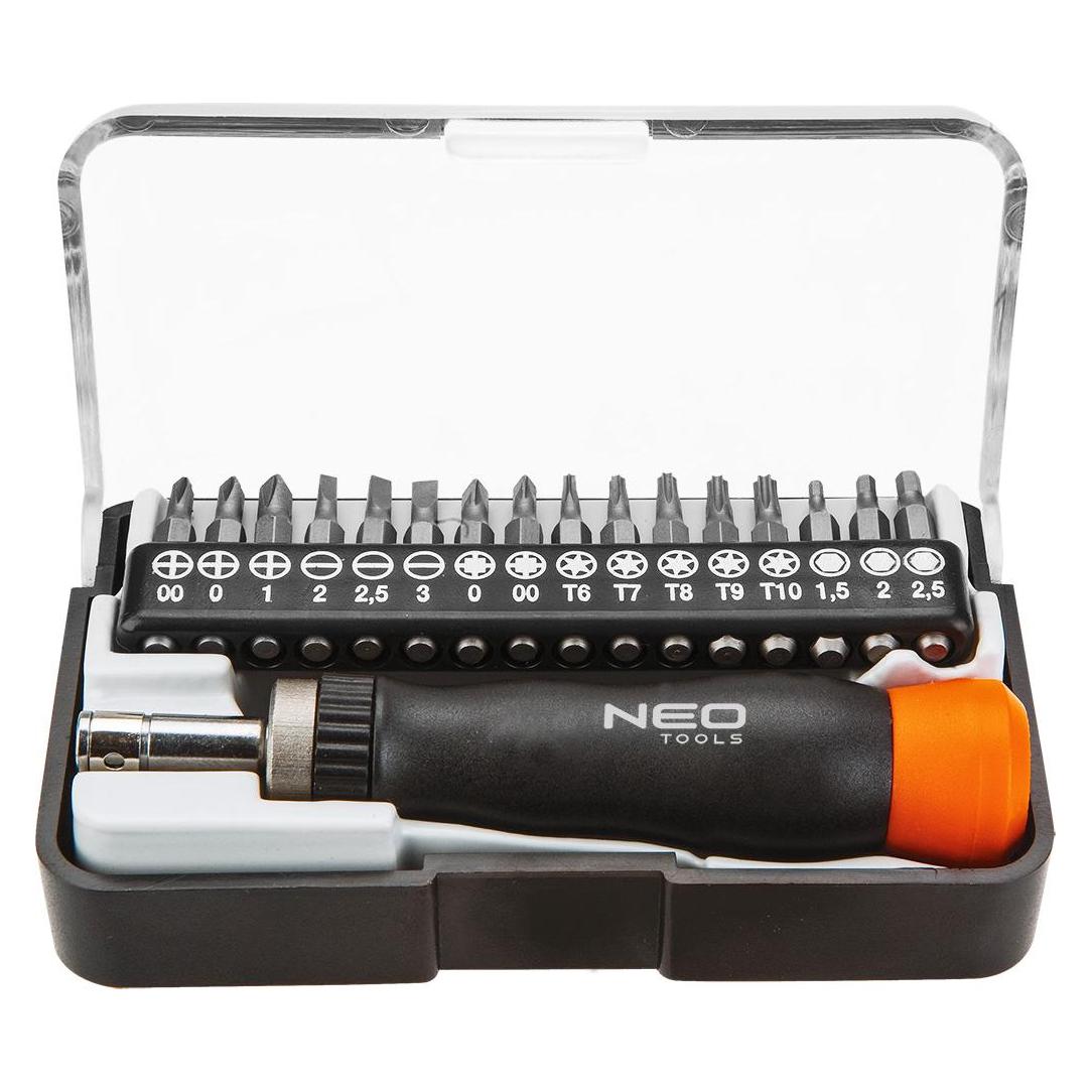 Neo Präzisions-Schraubendreherbits mit Griff 17-tlg. (04-228) (TOP-04-228)