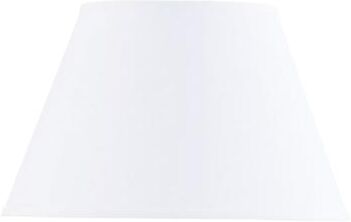 "Couture Empire Lamp Shade - White, 10 3/4""H X 18"" Diameter w/10"" Top Diameter - Ballard Designs"
