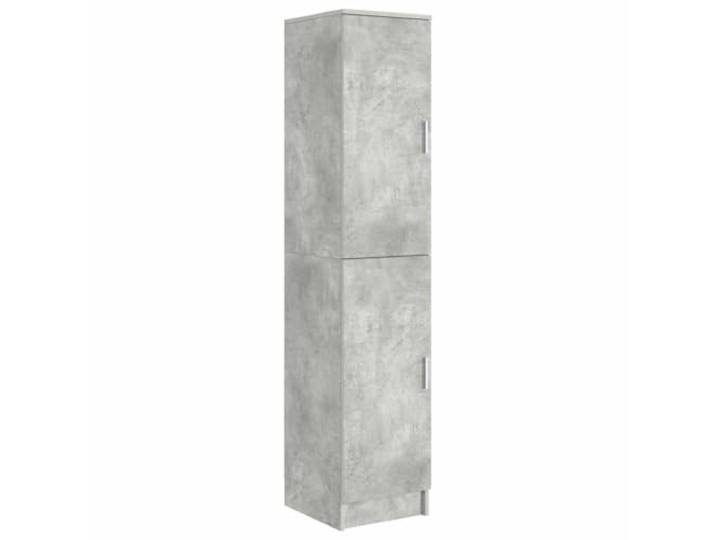 KPOTUERTU Highboard Betongrau 35 x 39 x 168 cm Holzwerkstoff,glatte Oberfläche,minimalistisches Design,Innenbereich,Wohnzimmer,Flur,Esszimmer,viel Stauraum