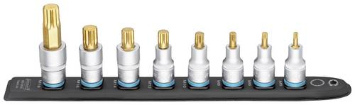 Hazet 990-SR/8 Innen-Vielzahn (XZN) Steckleiste 8teilig Vierkant, 1/2" (12.5 mm)