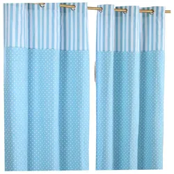 ÖSENVORHANG Polka Dots blickdicht 2er-Set, 117/137 cm