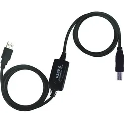 PremiumCord USB-A - USB-B USB cable 15 m black (ku2rep15ab) (15 m, USB 2.0), USB Kabel