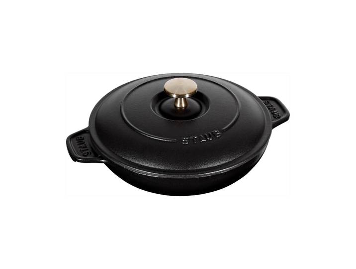 STAUB Plat à gratin Staub fonte avec couvercle rond Ø20 cm Noir