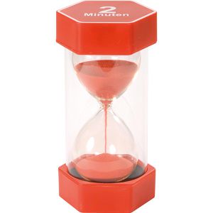 Eduplay Sanduhr Mega, 120607, 2 Minuten, rot, Höhe 16 cm