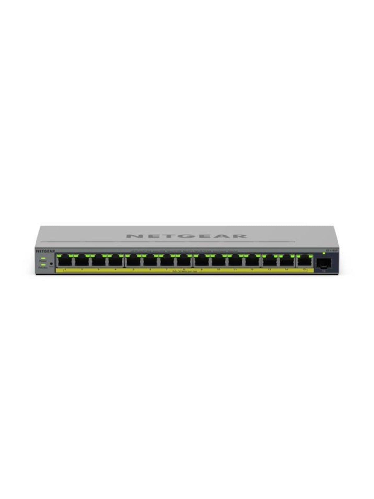 Netgear GS116EP 16-Port Gigabit Ethernet Easy Smart PoE+ Switch (180W)