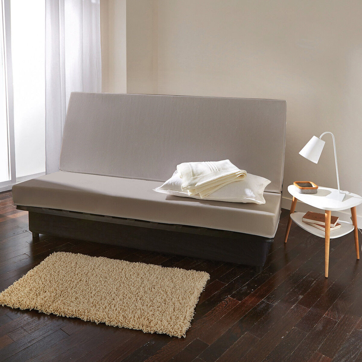 LA REDOUTE INTERIEURS Matelas mousse densité 28 kg/m3, pour banquette clic-clac, hauteur 14 cm