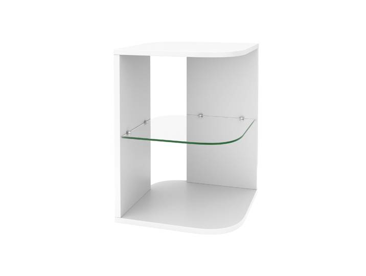Beistelltisch MORTEN 40 x 40 x 56 cm weiss