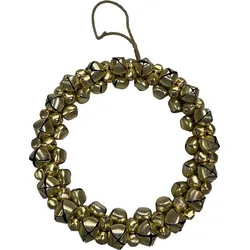 BELL Weihnachtskranz mit Glocken gold 30x30cm