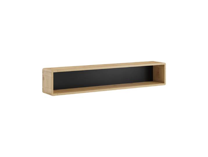 Etagère Murale Raven Noir Et Bois
