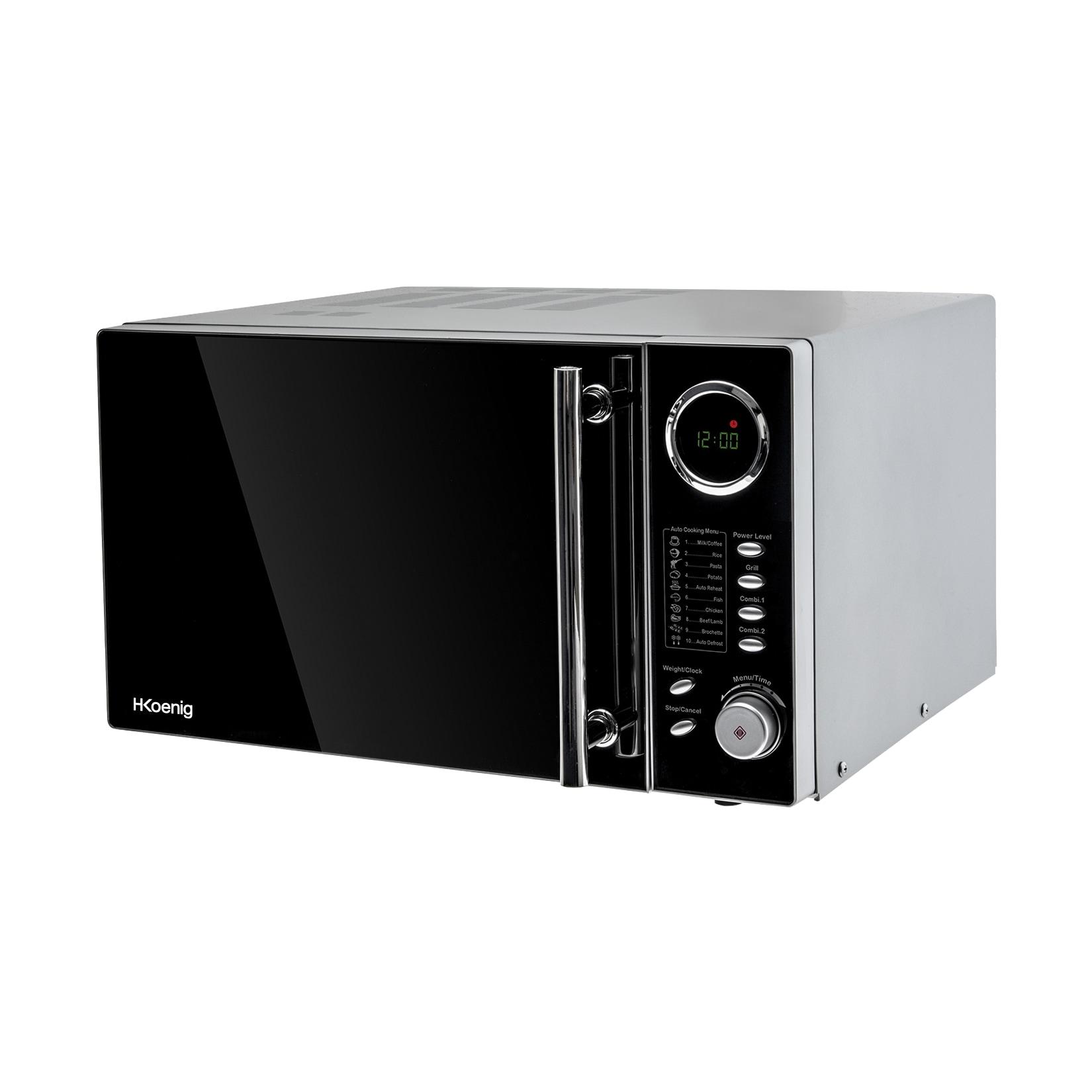 H.Koenig VIO9 Mikrowelle / 900 W / 25L Garraum / Mikrowelle mit Grill und kombinierbaren Kochfunktionen / 10 automatische Garprogramme