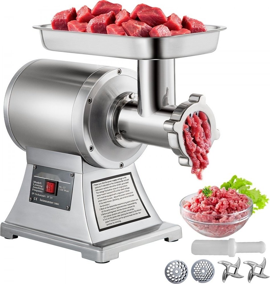 Elektrische Wurstmaschine 850 W Hackfleisch Maschine - 150 kg pro Stunde - Wurstfüller aus Edelstahl - 193