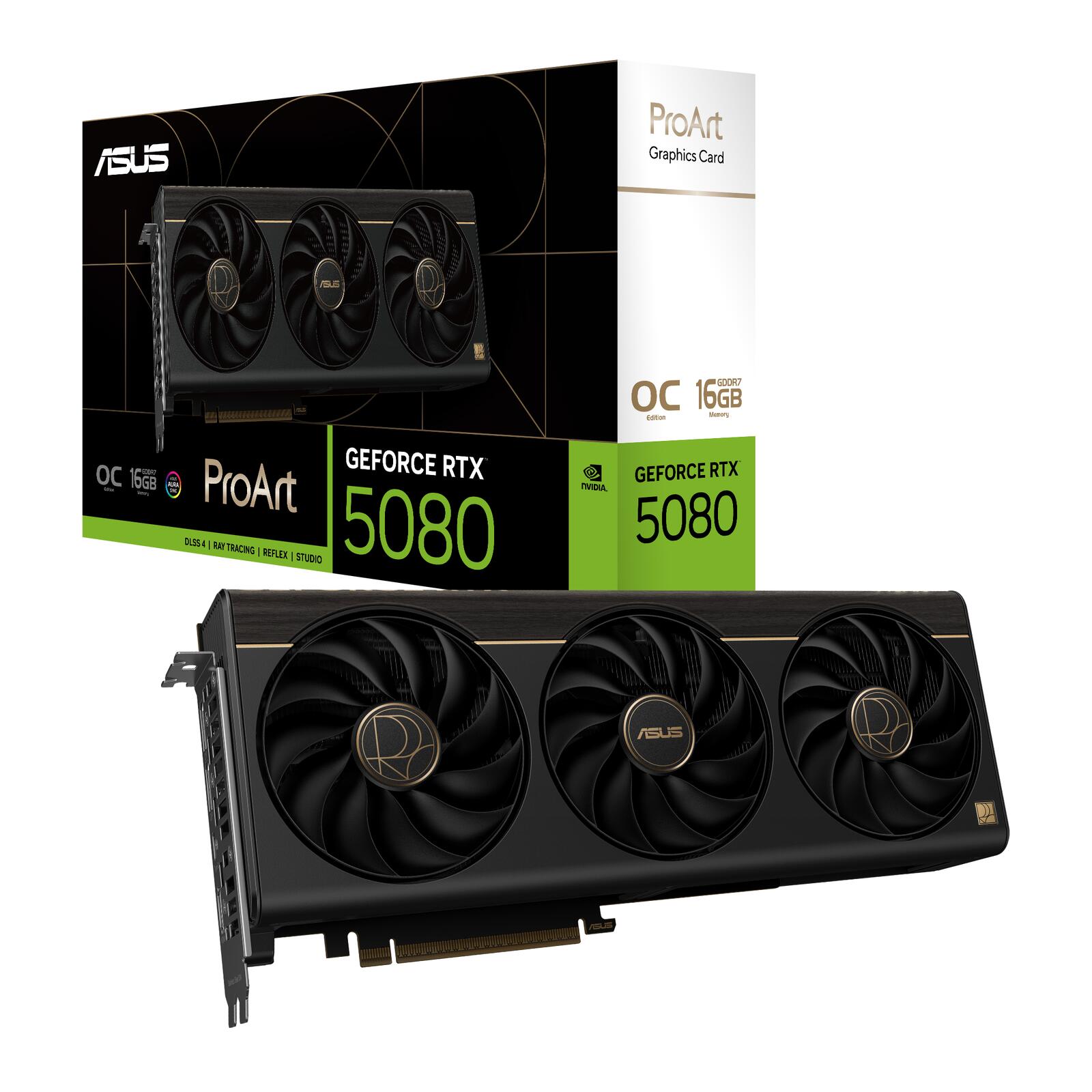ASUS ProArt GeForce RTX 5080 16GB OC Edition GDDR7 Content Creation Grafikkarte 90YV0N30-M0NA00