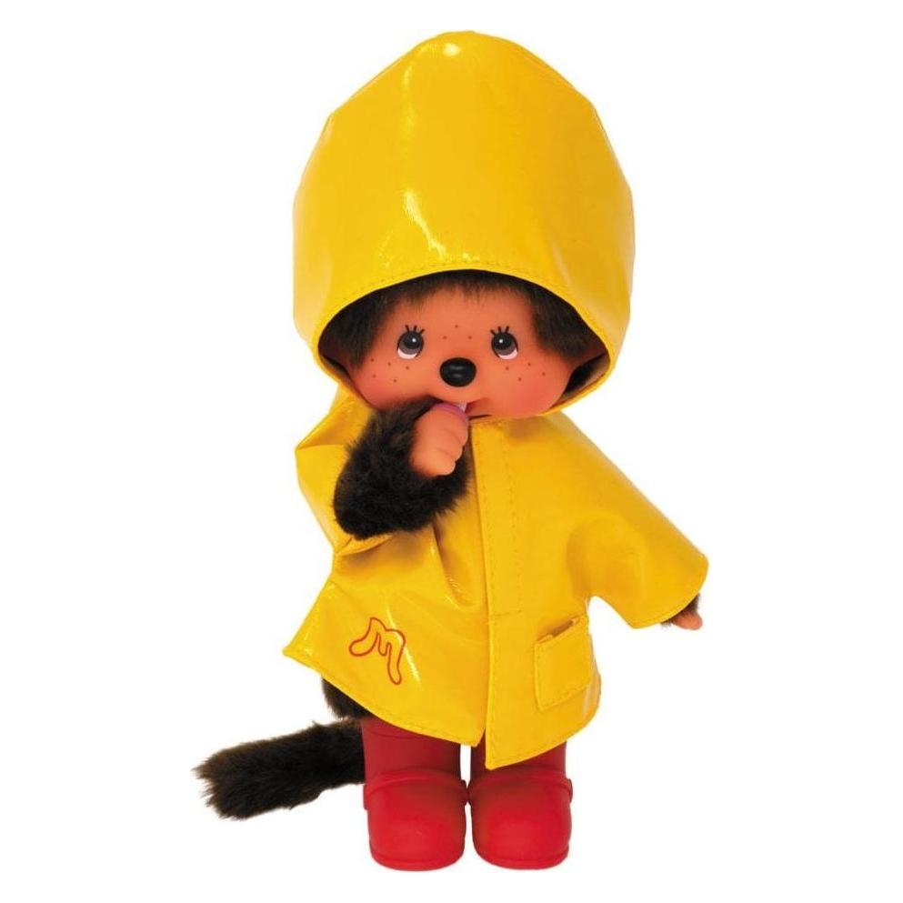 Monchhichi Kuscheltier Raincoat Yellow Girl 20 cm (20 cm) (87_221172)