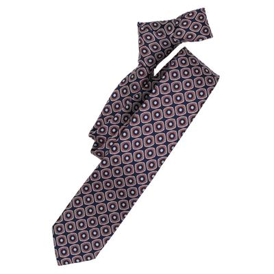 Krawatte VENTI "VENTI Krawatte gemustert", Herren, orange, 100% Seide, Krawatten