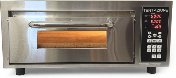 Pizza Party Tentazione MAX GT4  Elektrischer Pizzaofen  2 cm starke Biscotto-Backfläche  3000 W