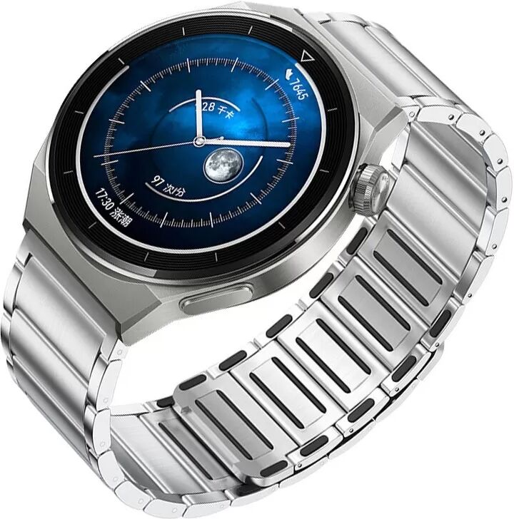 INF Magnetisches Edelstahl-Uhrenarmband, kompatibel mit Huawei GT3 Pro Silber 20 mm