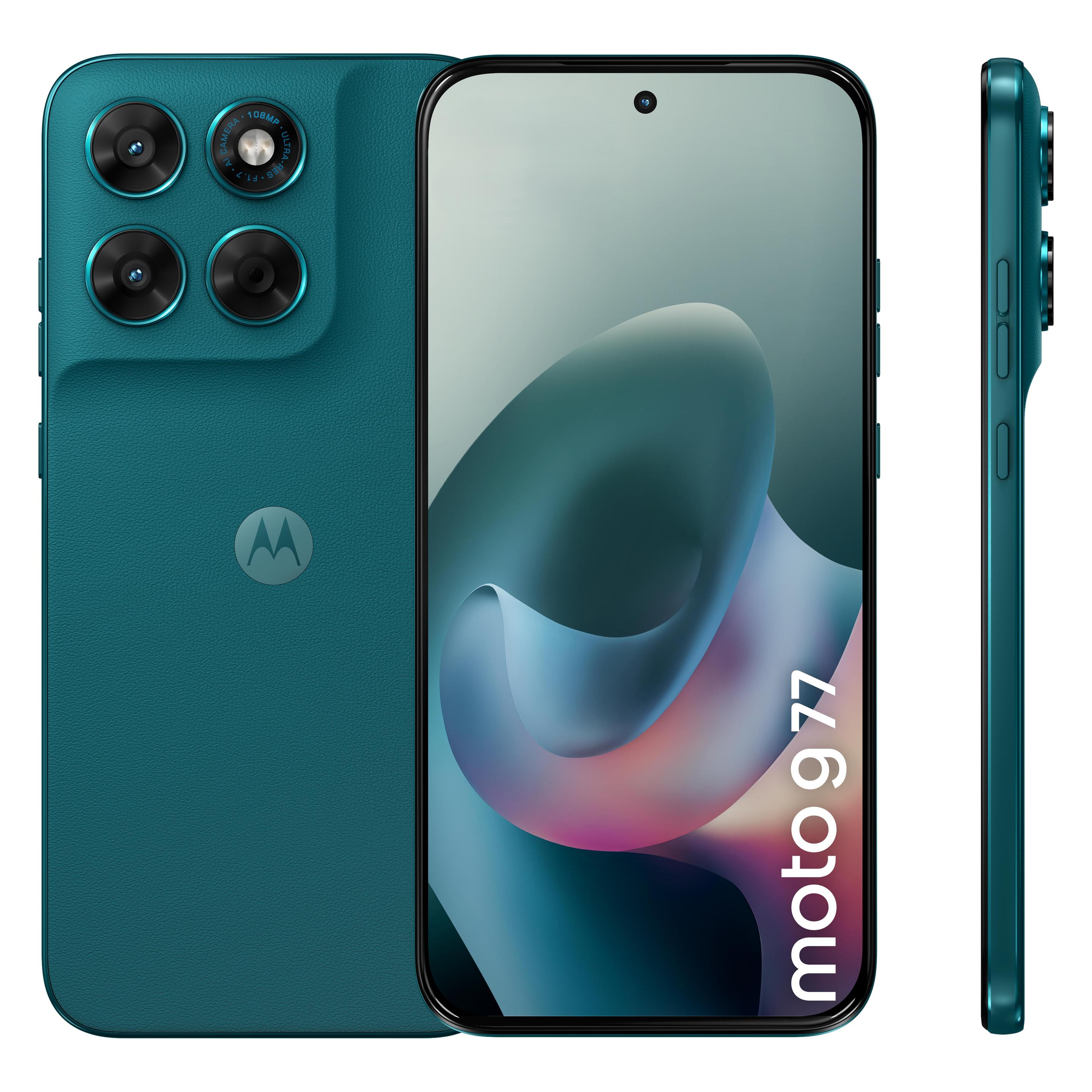 Motorola Moto G77 (256 GB, Green, PANTONE Shaded Spruce, 6.80", Hybrid Dual SIM, 5G) (PBAW0023RO)