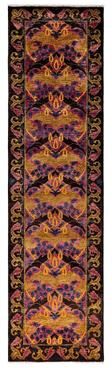 "Overton Hand Knotted Wool Vintage Inspired Modern Contemporary Arts & Crafts Multi Runner Rug - 2' 7"" x 10' 2"""