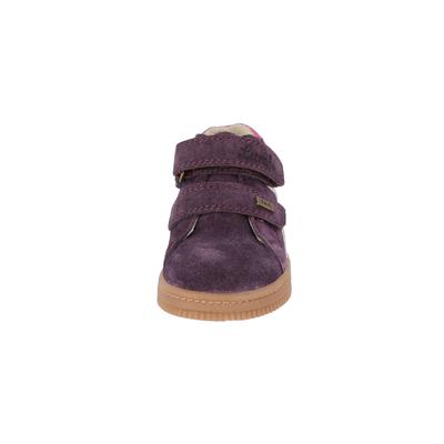 Sneaker LURCHI "Lurchi Furi Barefoot-TEX", Mädchen, Gr. 25, schwarzberry, Leder, unifarben, Schuhe Sneaker