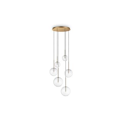 Equinoxe SP6, Messing-Pendelleuchte, Ideal Lux
