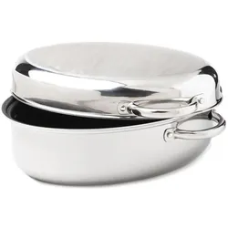 Henssler HEN Edelstahlbräter Del. 38cm, Pfanne + Kochtopf, Silber
