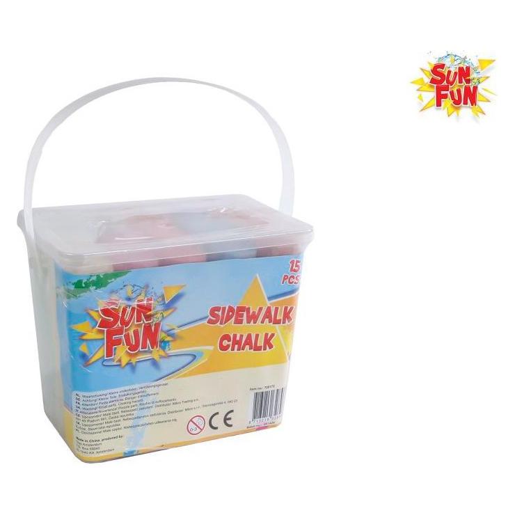 Sun Fun Strassenkreide, 15 Sticks (15x) (720172)
