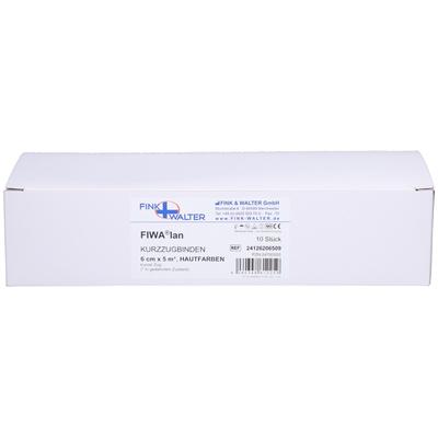 Kompressionsbinde 6cmx5m m.kurzem Zug haut 10 St Binden