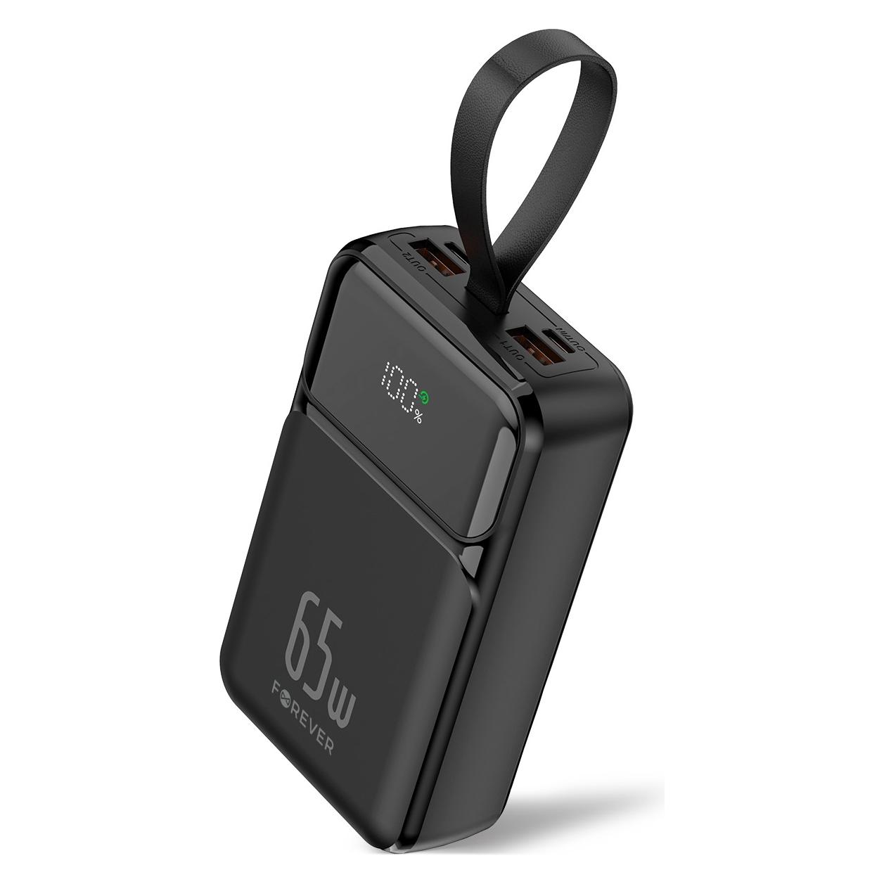 Forever Powerbank TB-400 PD QC 65 W 20.000 mAh schwarz (20000 mAh, 65 W) (76074563)