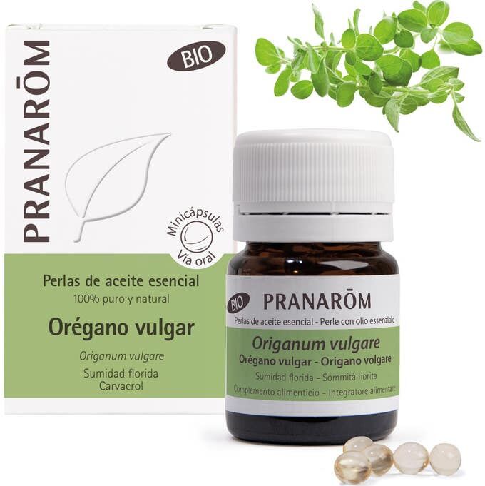 Pranarôm Perlas de Aceite Esencial de Orégano Vulgar BIO 60caps