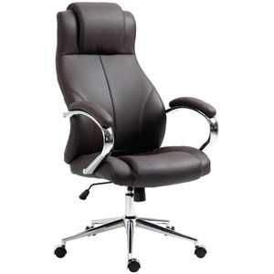 CLP Bürostuhl Salford, 314907, braun, Echt Leder, belastbar bis 136 kg