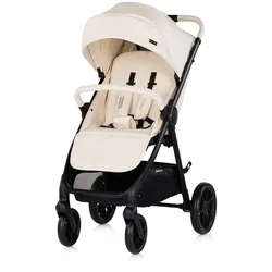 Chipolino Kinderwagen Ultera Buggy klappbar Korb Federung Hinterradbremse Gurt creme