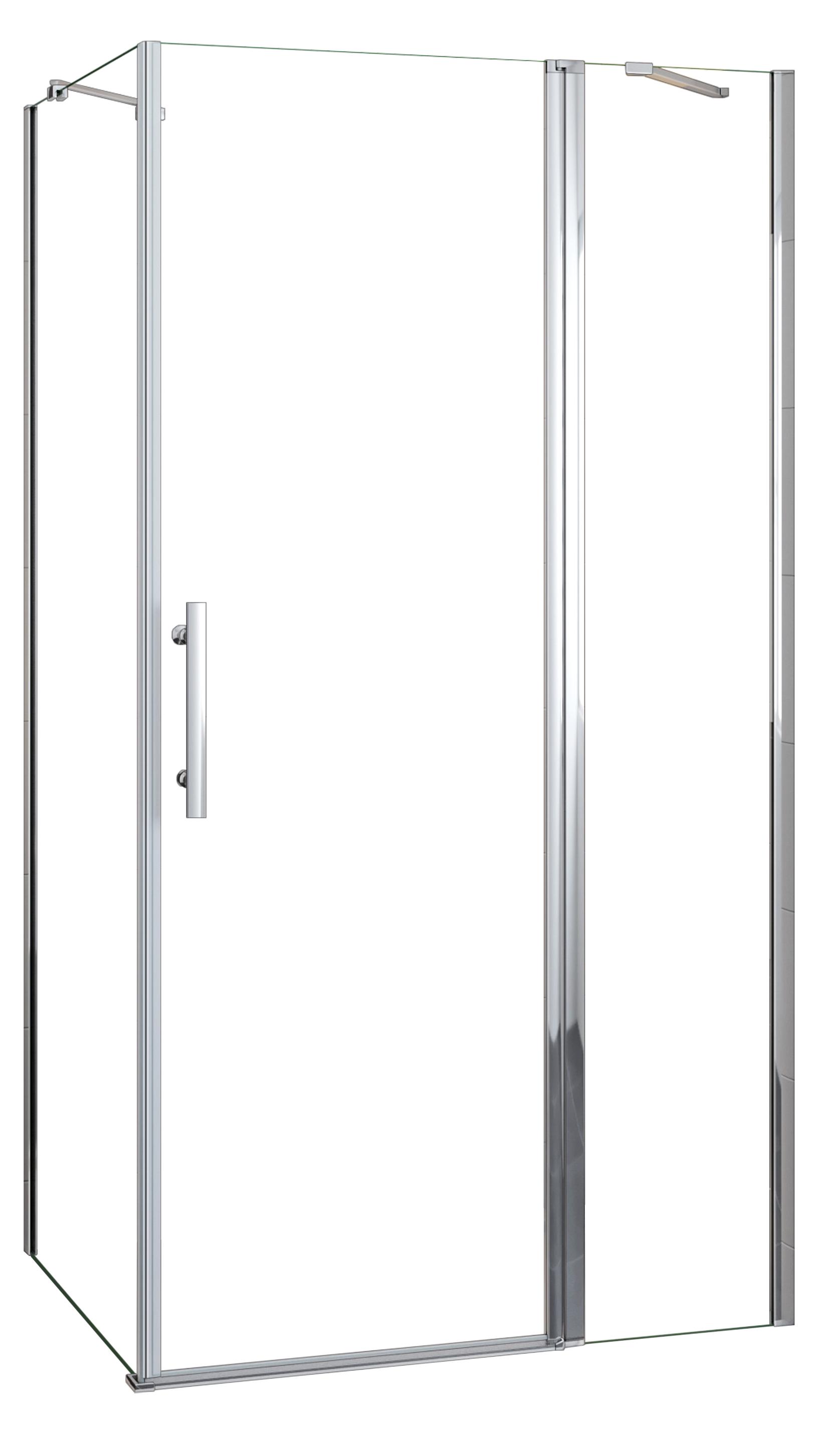 Duschspa 80x76x195cm Eckig Duschkabine mit Schwenktürn 6mm NANO ESG-Glas Drehtür Walkin Duschabtrennung F070