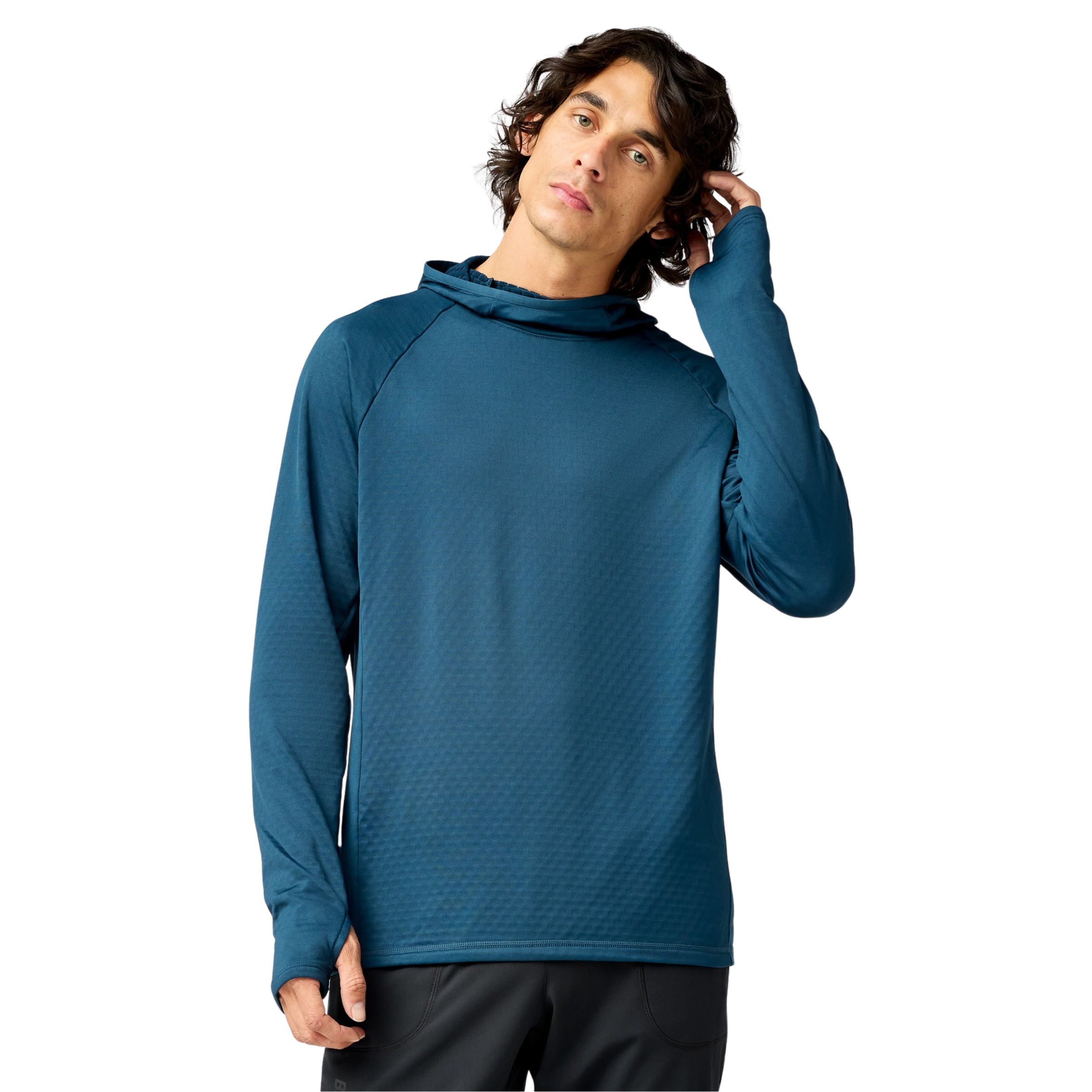 Brooks Momentum Thermal Herren Hoodies blau Größe XL Geruchsneutralisierend