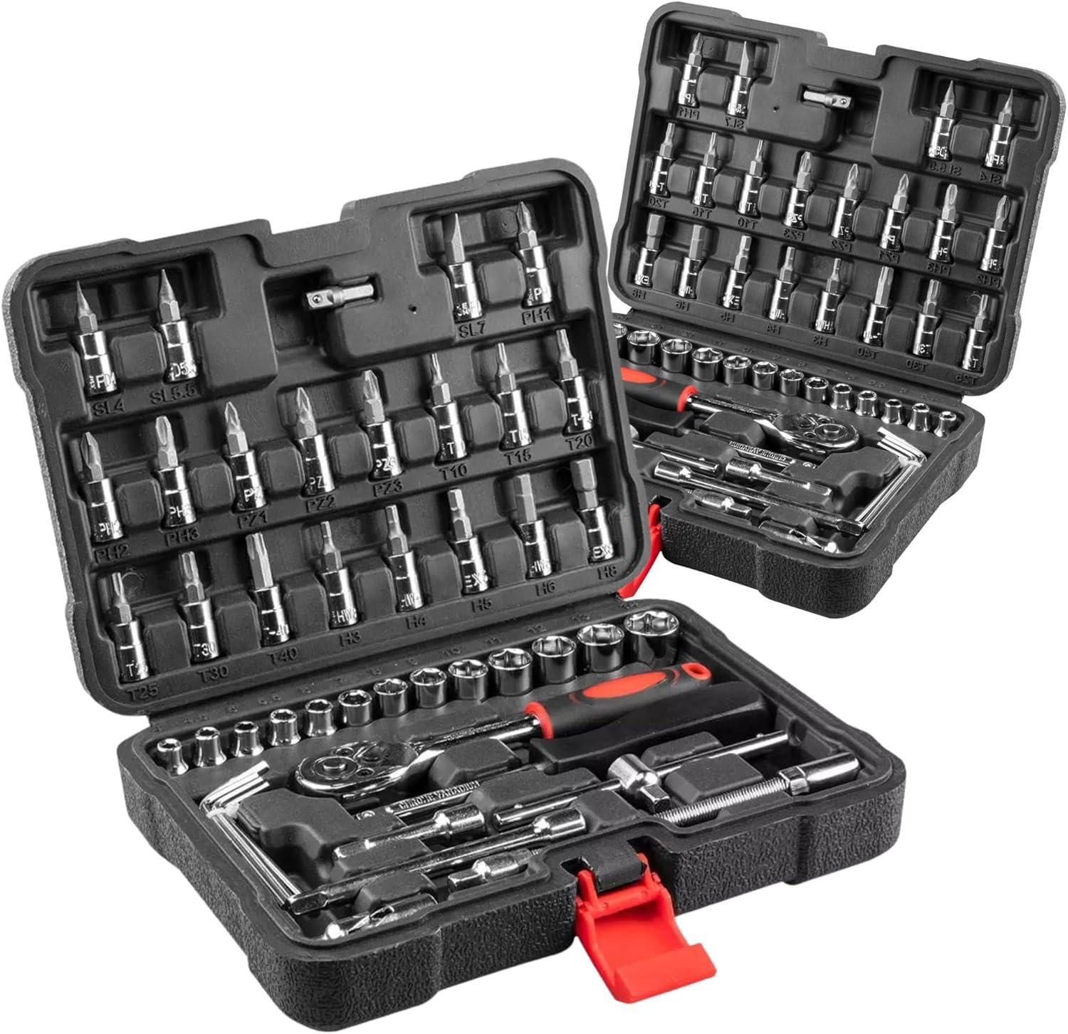 Top Tools 49-delige doppen set met 1/4 inch aansluiting