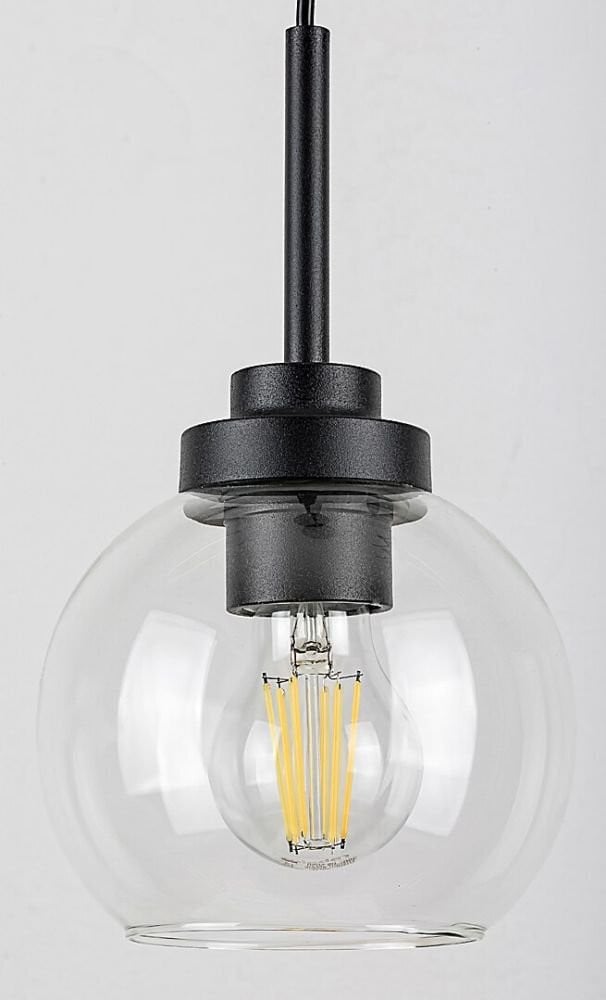 Rabalux Tirina 75006 Hanglamp, E27, Zwart, Bolvormig, Diameter: 15 cm