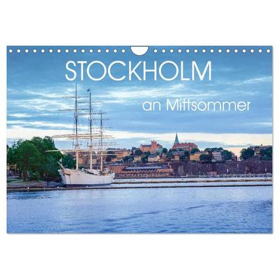 Stockholm an Mittsommer (Wandkalender 2026 DIN A4 quer), CALVENDO Monatskalender