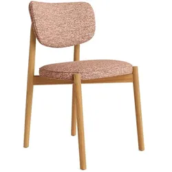 MAISON Stuhl Kingston Stoff Rosa Blush
