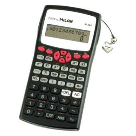 Milan Taschenrechner Wissenschaftlicher Taschenrechner 240 Funktionen rot (Batteriebetrieb) (WIKR-931293)