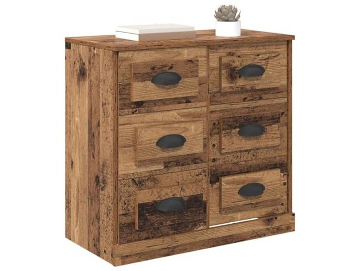 KTHLBRH Anrichte aus Holz, 70 x 35,5 x 67,5 cm Elegantes Design, großer Innenraum, rustikaler Look, für Vintage oder moderne Wohnzimmer