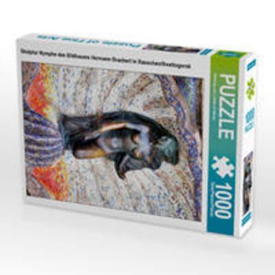 CALVENDO Puzzle Skulptur Nymphe des Bildhauers Hermann Brachert in Rauschen/Swetlogorsk | 1000 Teile Lege-Größe 64x48cm Foto-Puzzle für glückliche