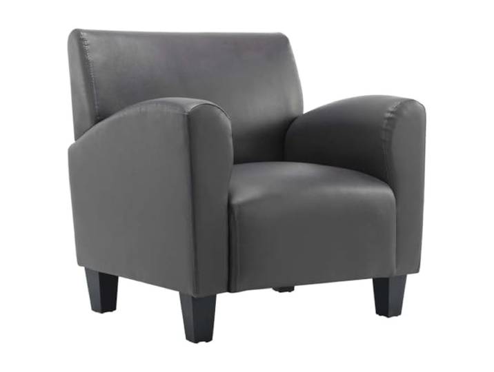 vidaXL Sessel Loungesessel Relaxsessel Polstersessel Armsessel Ruhesessel Ledersessel Stuhl Schlafzimmer Wohnzimmer Polster-Möbel Grau Kunstleder
