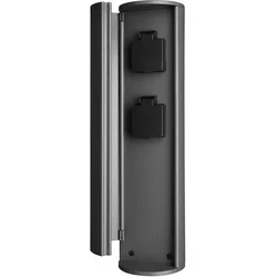 Deko-Light Outdoor Steckdosen-Turm ARAWAN, IP44, 2-fach, 100-240V AC, Alu-Druckguss, ohne Beleuchtung D-733055
