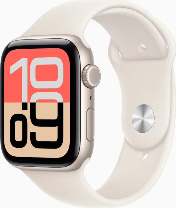 Apple Watch SE 3 Cellular 44 mm Polarstern Aluminium mit Polarstern Sportarmband - M/L